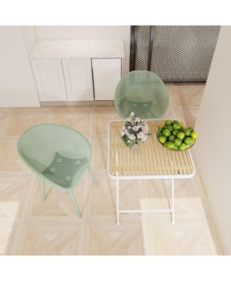 2 Piece Modern PP Plastic Lounge Chairs