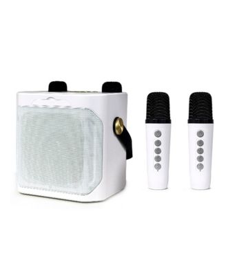 10W Bluetooth 5.3 Dual-Wireless Microphone Karaoke Speaker