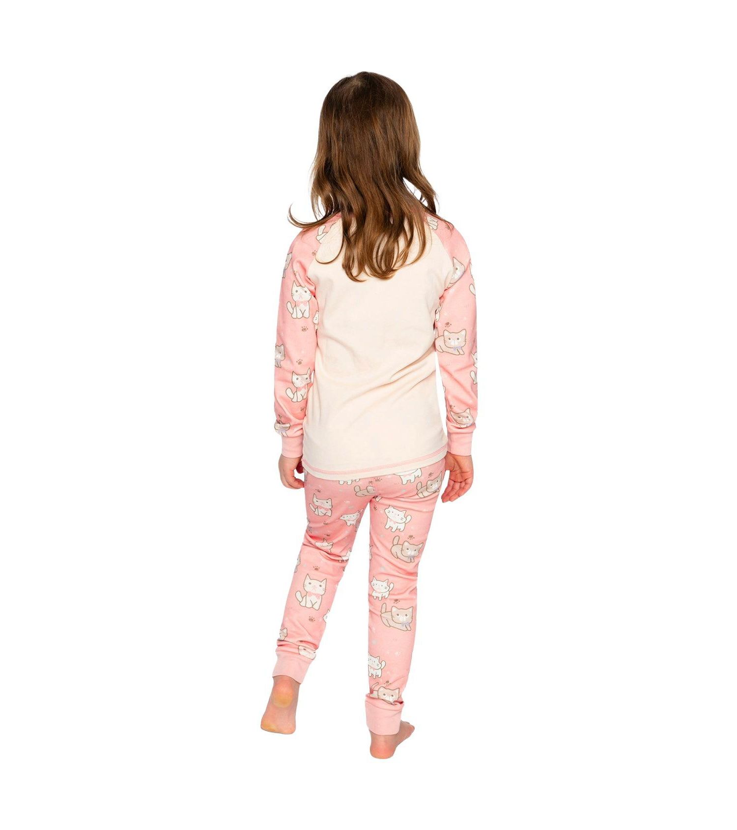 Little and Big Girl (6 - 12) Cotton Two-Piece Pajama Set