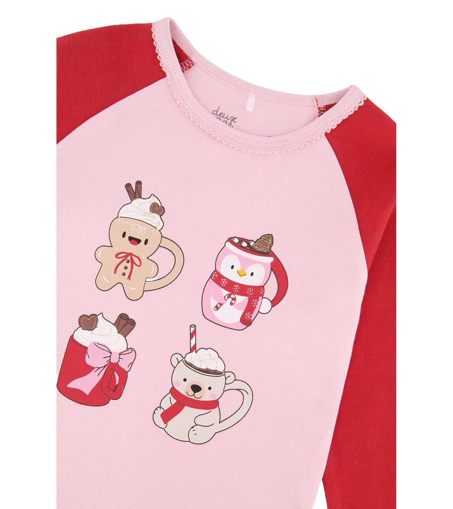 Little and Big Girl (6 - 12) Cotton Two-Piece Pajama Set
