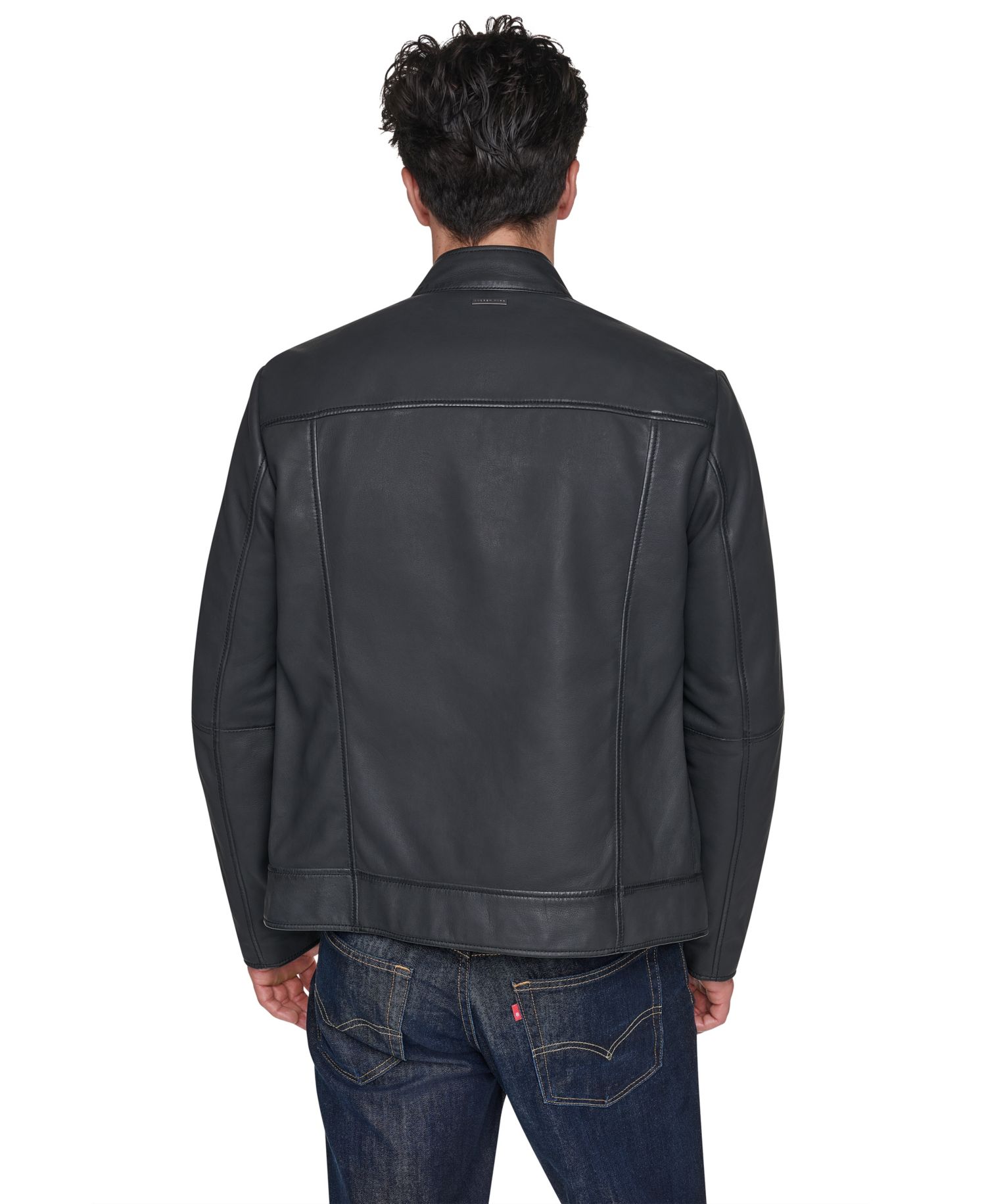 Men's Sueded Finish Zip Chest Jacket