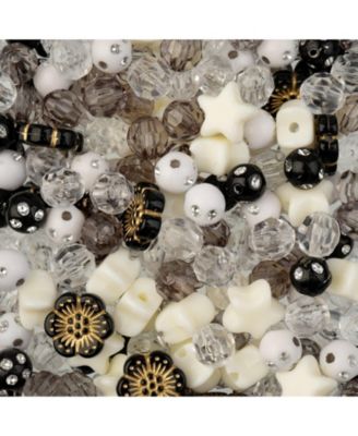 8mm Star Mix Plastic Beads, 70g