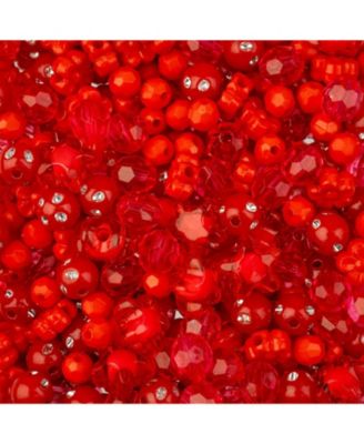 8mm Star Mix Plastic Beads, 70g