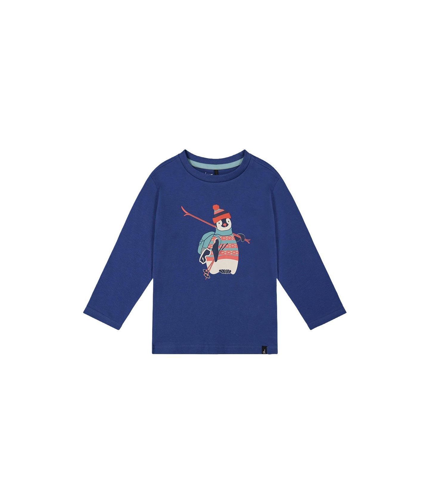 Футболка Deux par Deux Long Sleeve Cotton для мальчиков-малышей, цвет: Синий — фото 1