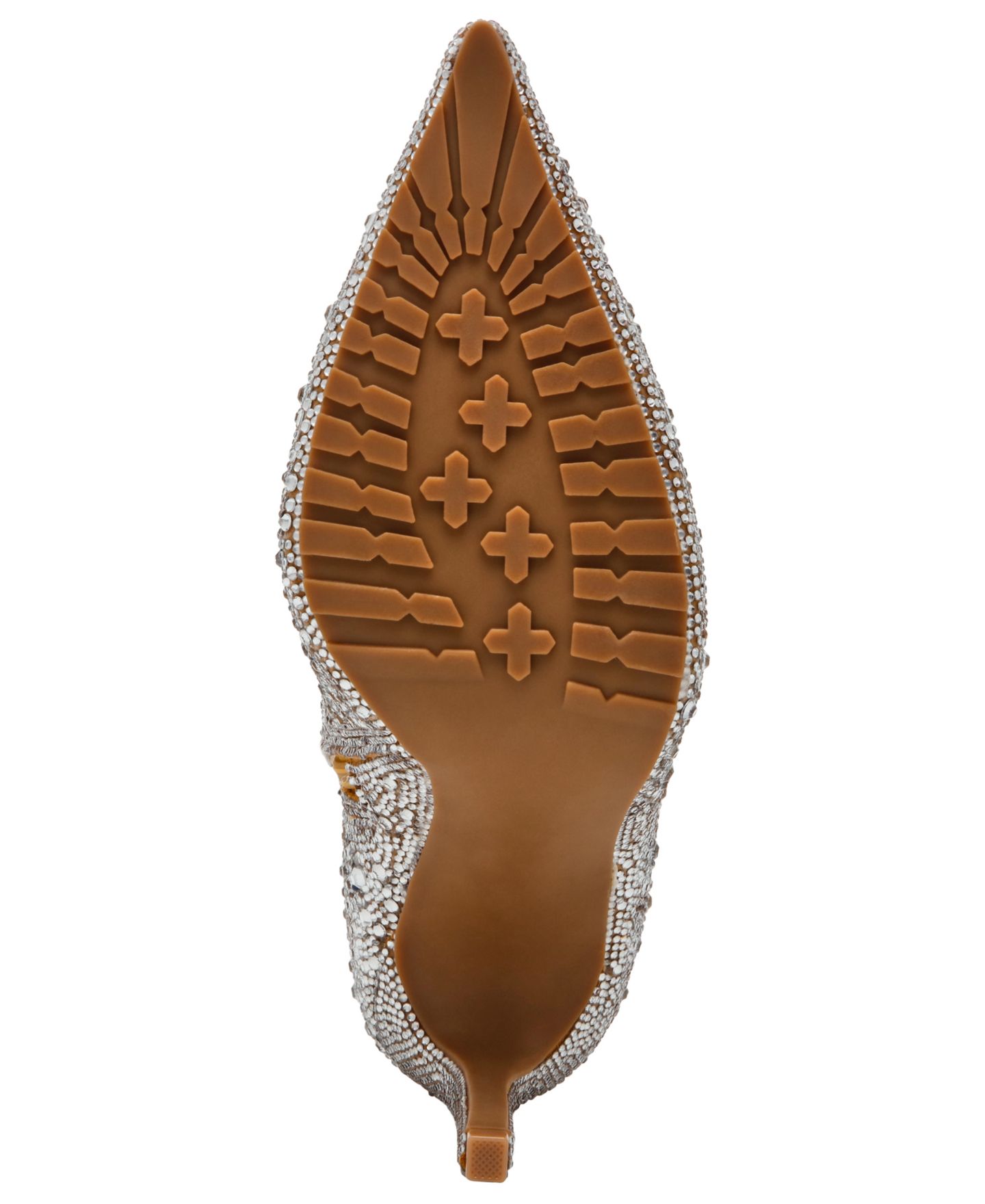 Женские ботинки Steve Madden Morals-R Rhinestone Lace-Up Stiletto Work Booties, цвет: Серебряный разноцветный — фото 5