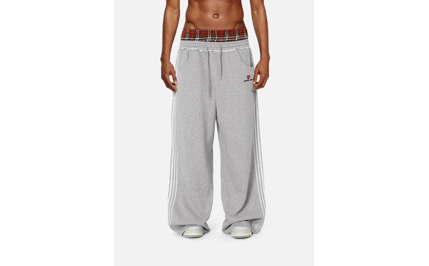 Men's Double Waist Baggy Sweatpants