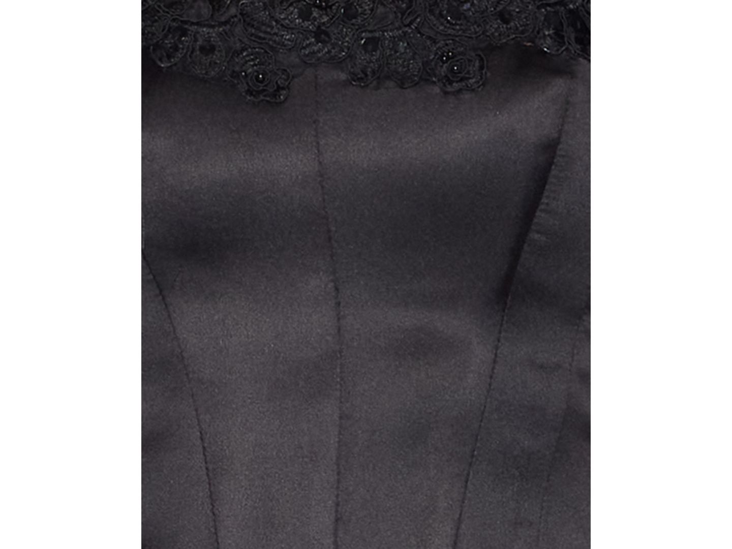 Женские платья Alex & Sophia Juniors' Strapless Satin Corset Gown, цвет: Чёрный — фото 4
