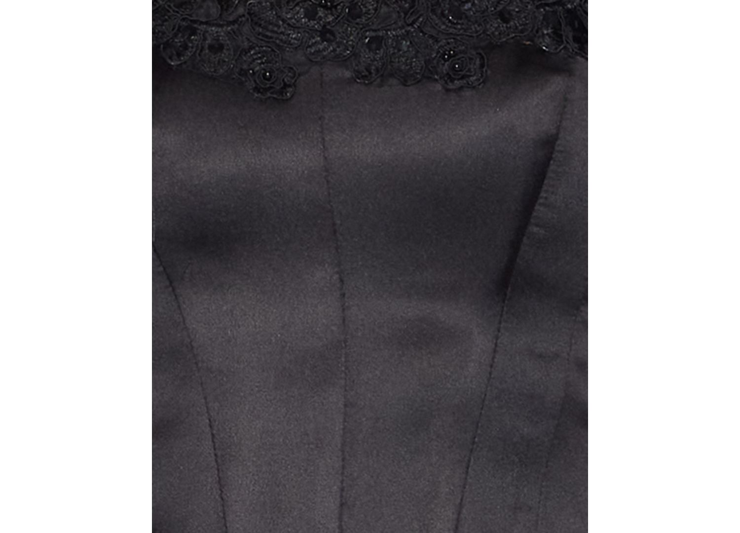 Juniors' Strapless Satin Corset Gown