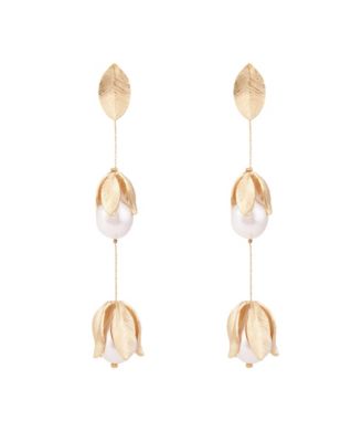 Falcao Earrings Petal Motif Drop-Earrings