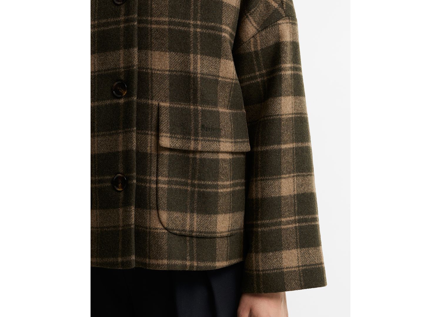 Women's Myla Check Wool-Blend Lined Coat