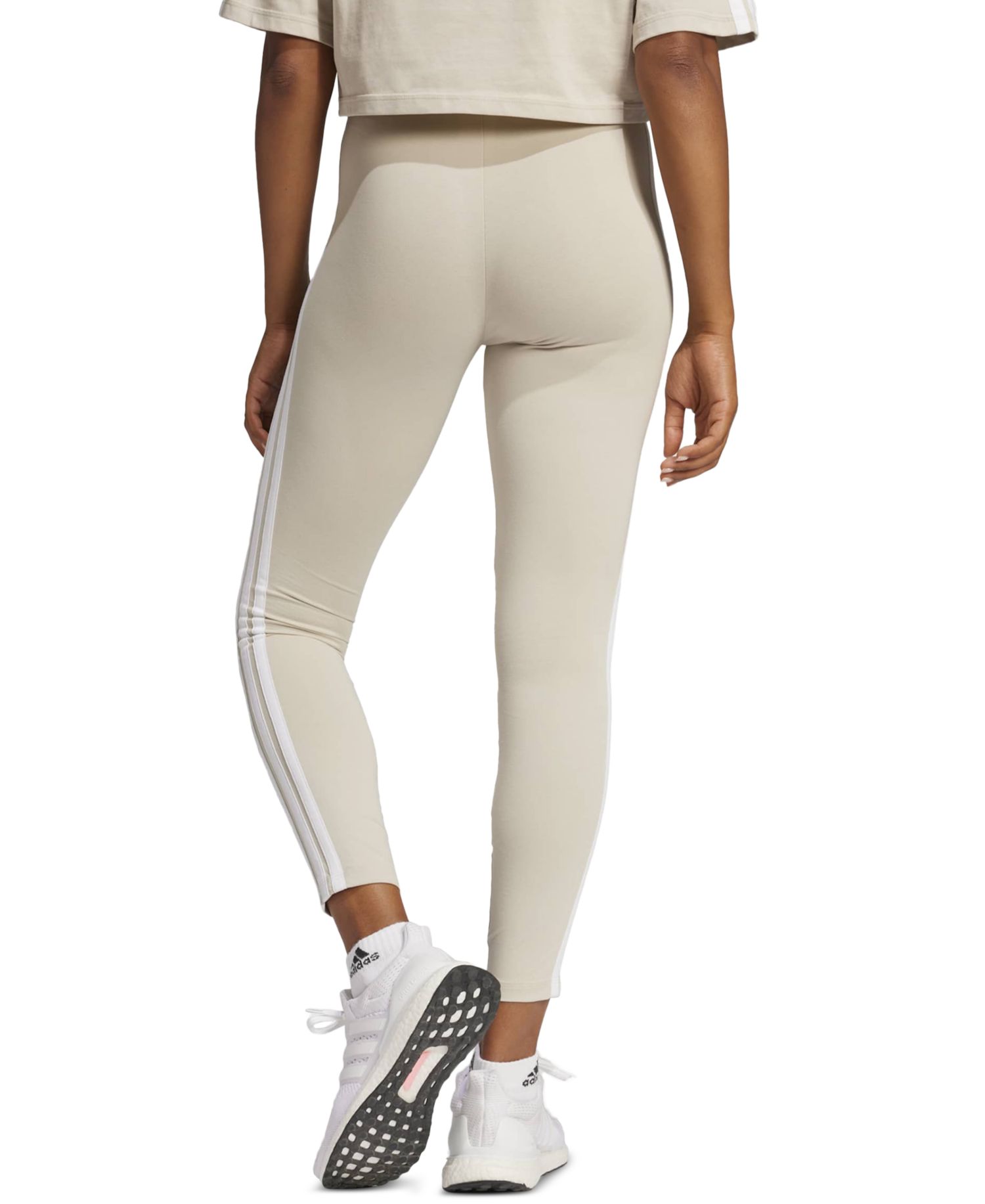 Plus Size Essentials 3-Stripes Cotton Leggings