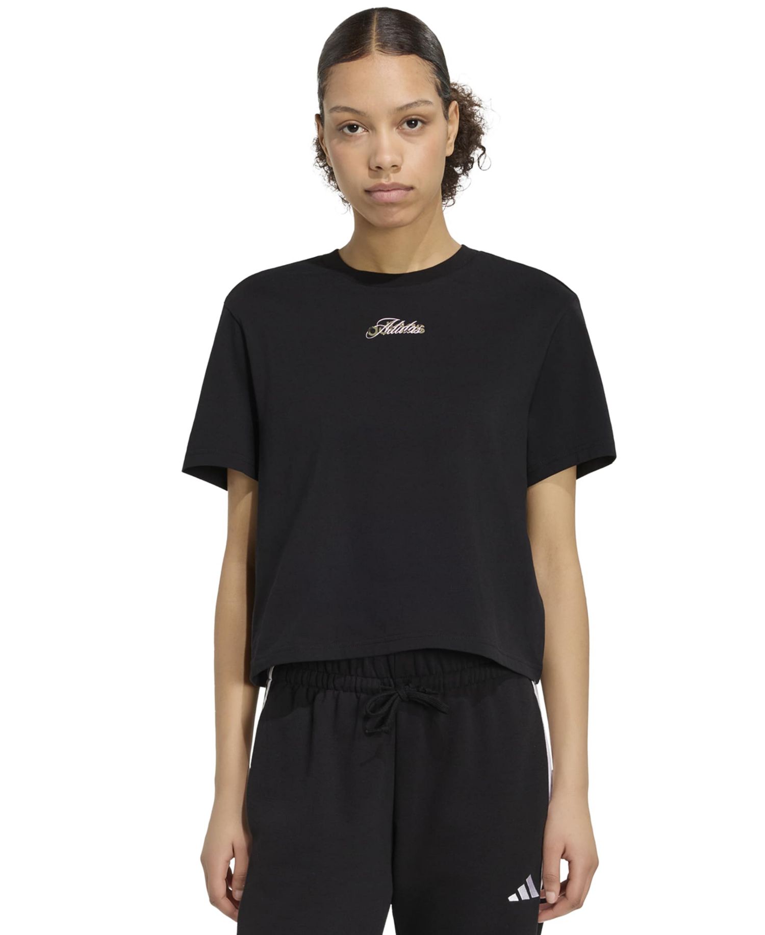 Women's Camo Graphic Loose-Fit Crewneck T-Shirt