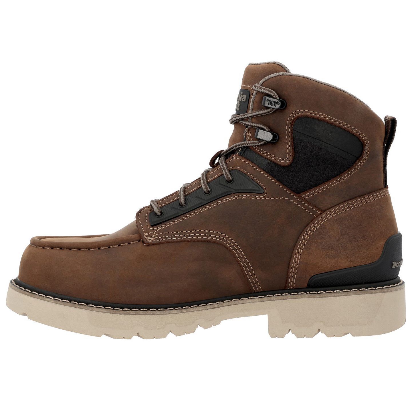 Мужские ботинки GEORGIA BOOT Carbon Flex 6" Moc-Toe Work Boot, цвет: Коричневый — фото 6