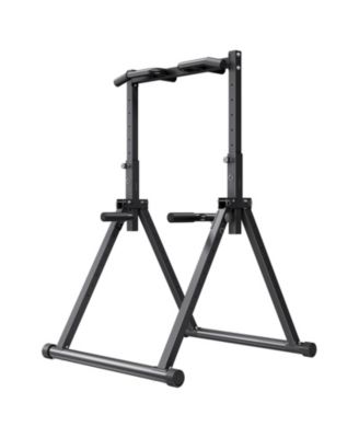 Freestanding Foldable Pull-Up and Dip Station, 9-Level Height, 330 lb Capacity