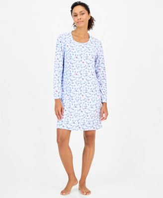 Women's Long Sleeve Soft Knit Sleepshirt