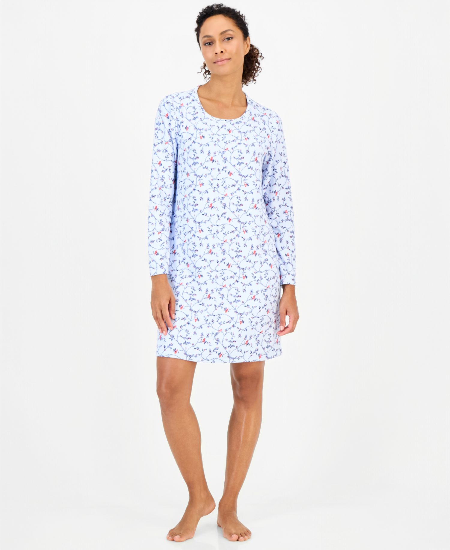 Women's Long Sleeve Soft Knit Sleepshirt