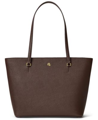 Crosshatch Leather Medium Karly Shopper Tote Handbag