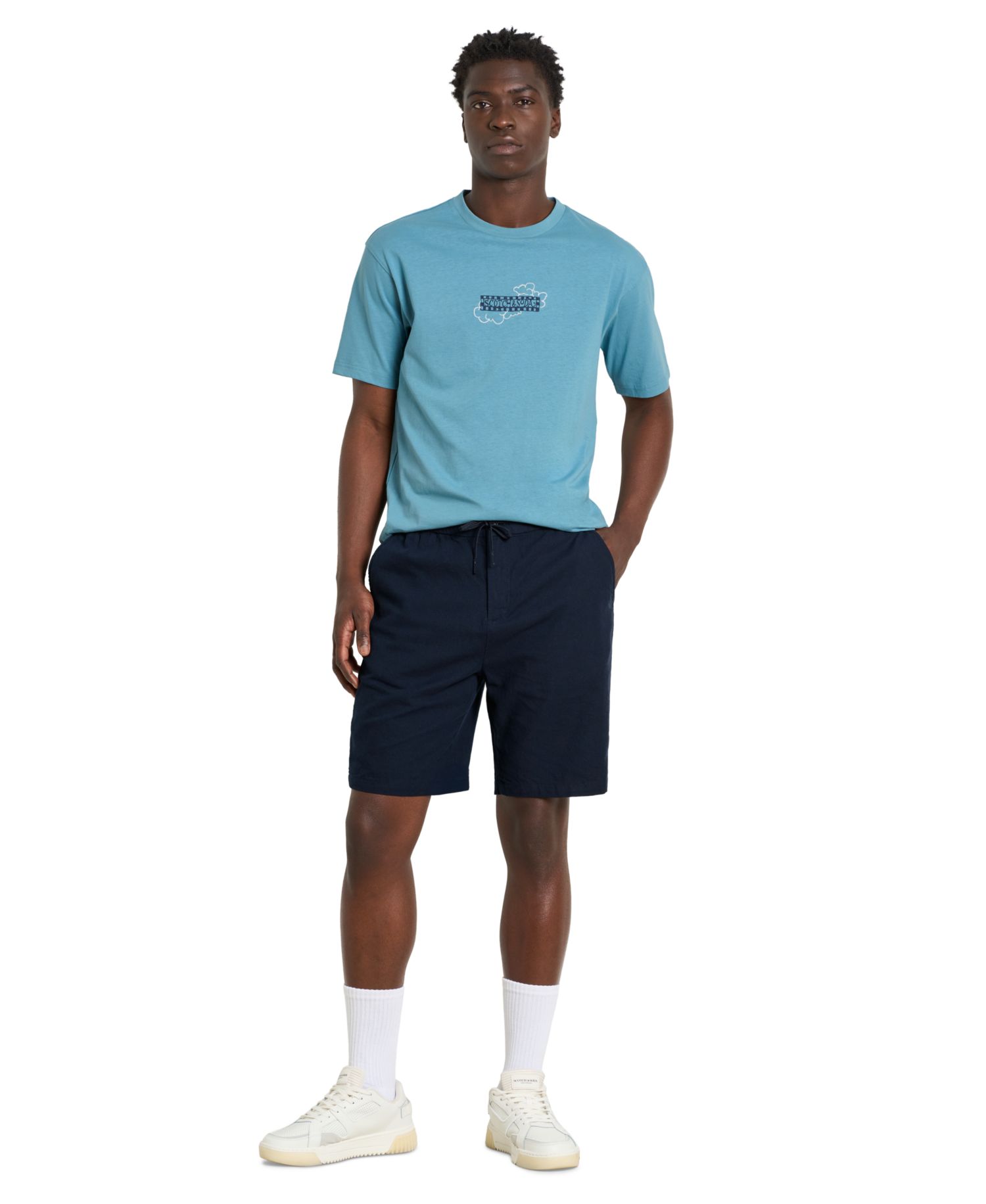 Men's Embroidered Artwork Relaxed-Fit T-Shirt
