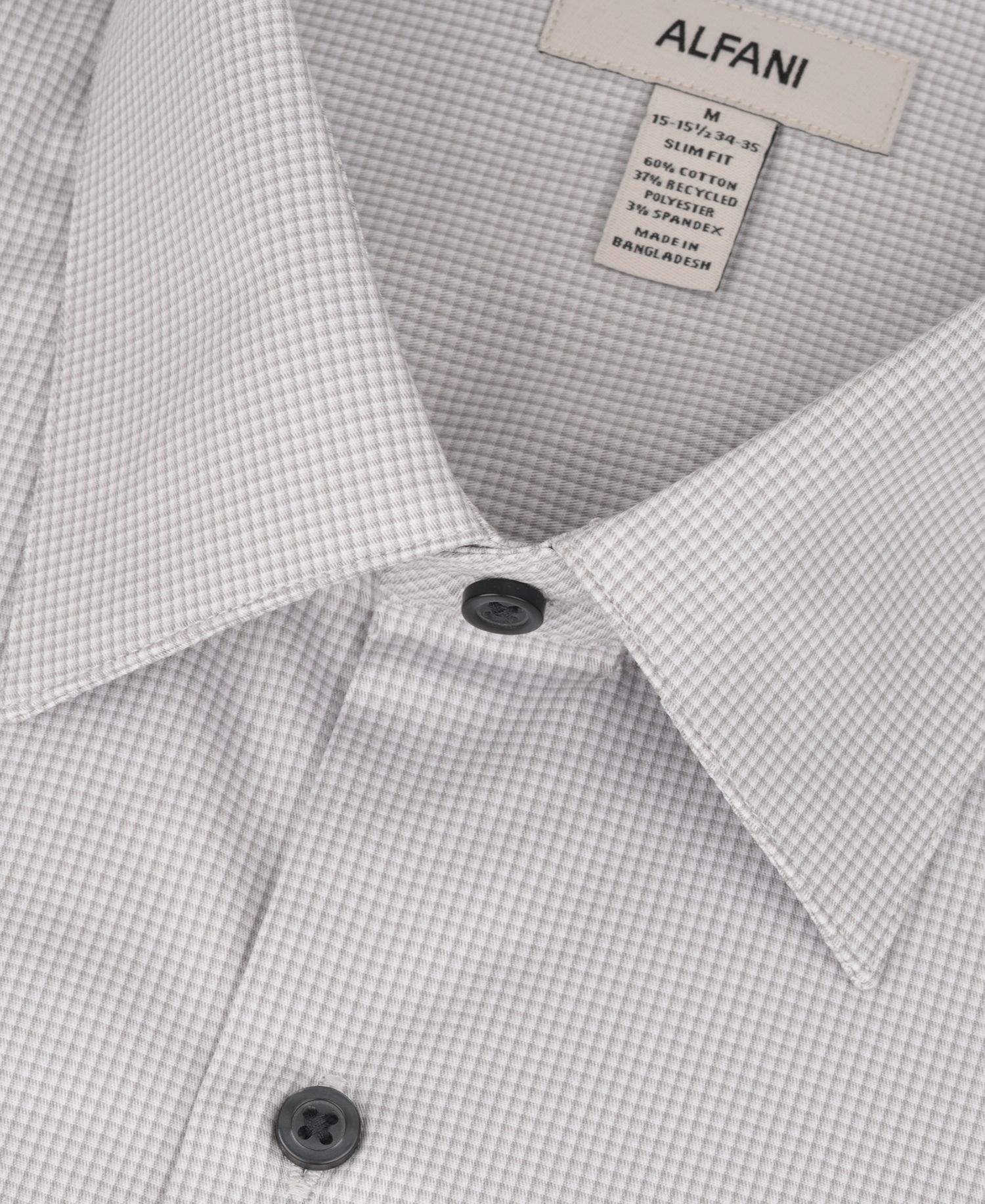 Men's Slim-Fit Spread Collar Dress Shirt