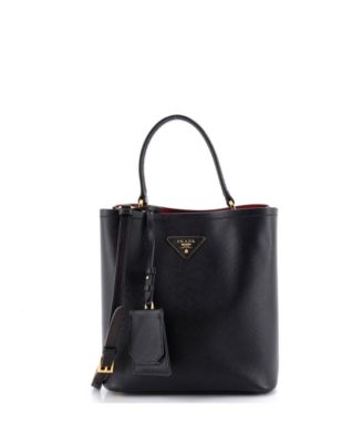 Medium Panier Bucket Bag Saffiano Leather