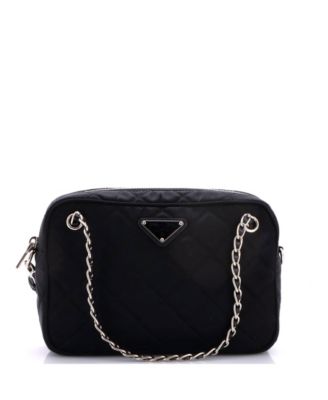 Small Camera Bag Quilted Tessuto