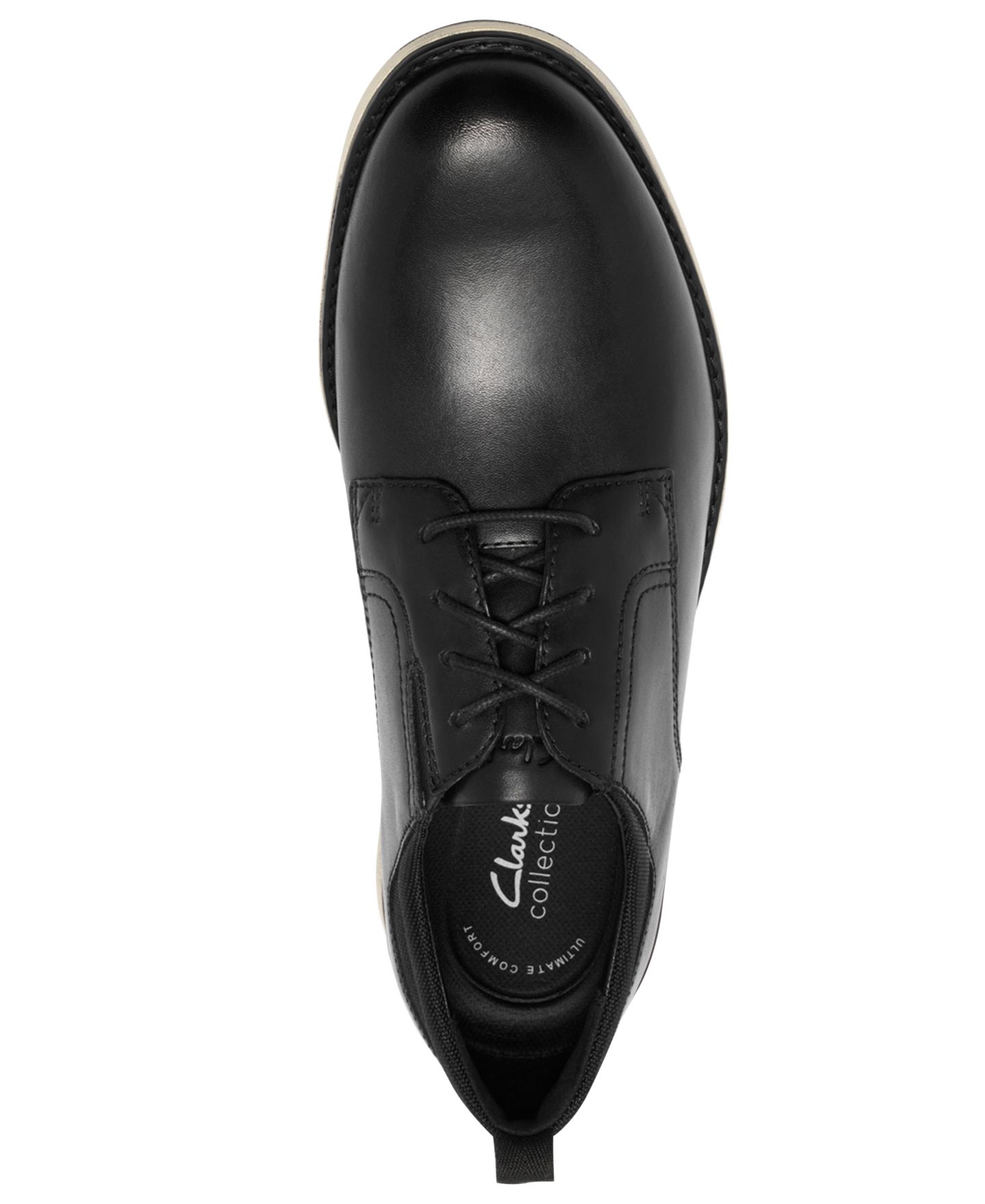 Мужская обувь Clarks Flex Hybrid Casual Shoes, цвет: Чёрный кожаный — фото 4