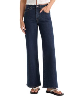 Women's Good Waist Palazzo Ankle High-Waisted Wide-Leg Jeans