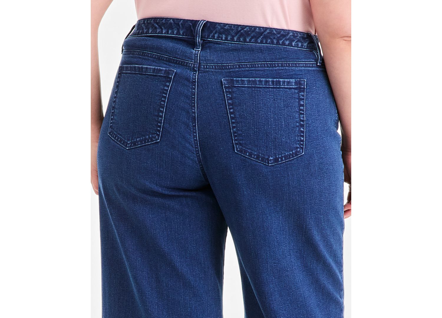 Plus Size High-Rise Wide-Leg Embroidered Ankle Jeans, Macy's Exclusive