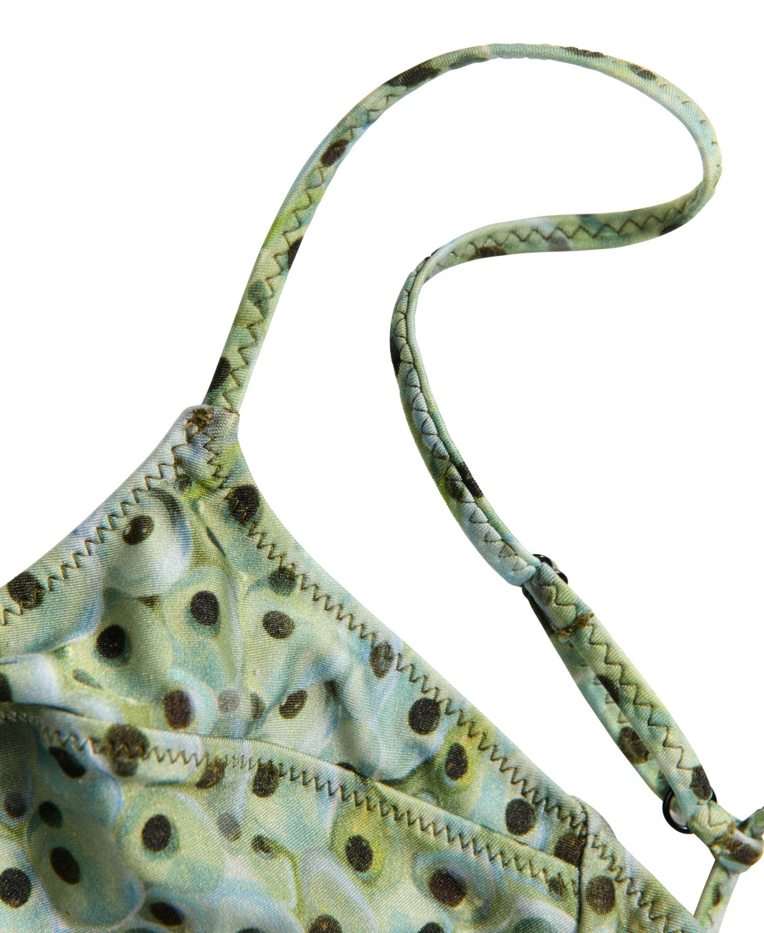 Women's Printed Triangle Bikini Top