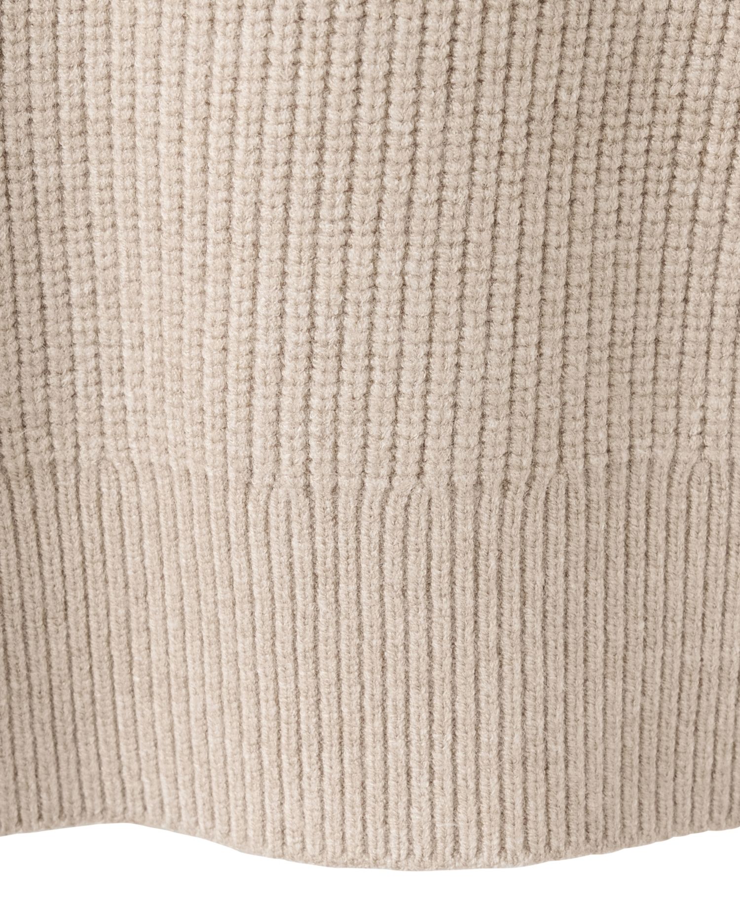 Women's Contrasting Zipper Collar Ribbed-Knit Sweater