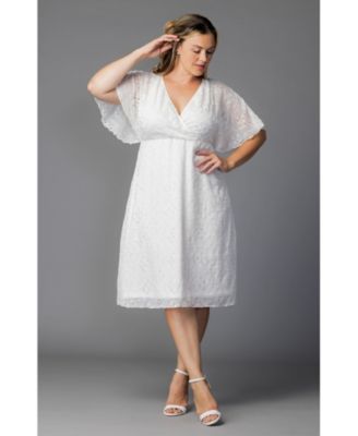 plus size white cocktail dress Elegant Strapless Short Wedding Party The plus Yours Women's Plus Size White