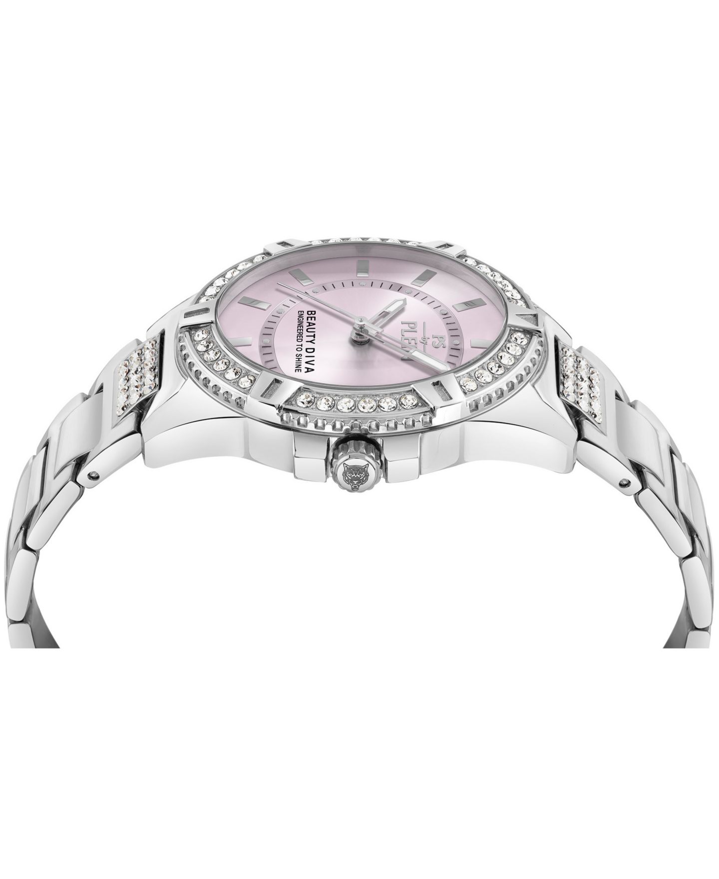Женские часы Plein Sport Beauty Diva Quartz Round Silver Stainless Steel Case 40mm — фото 3