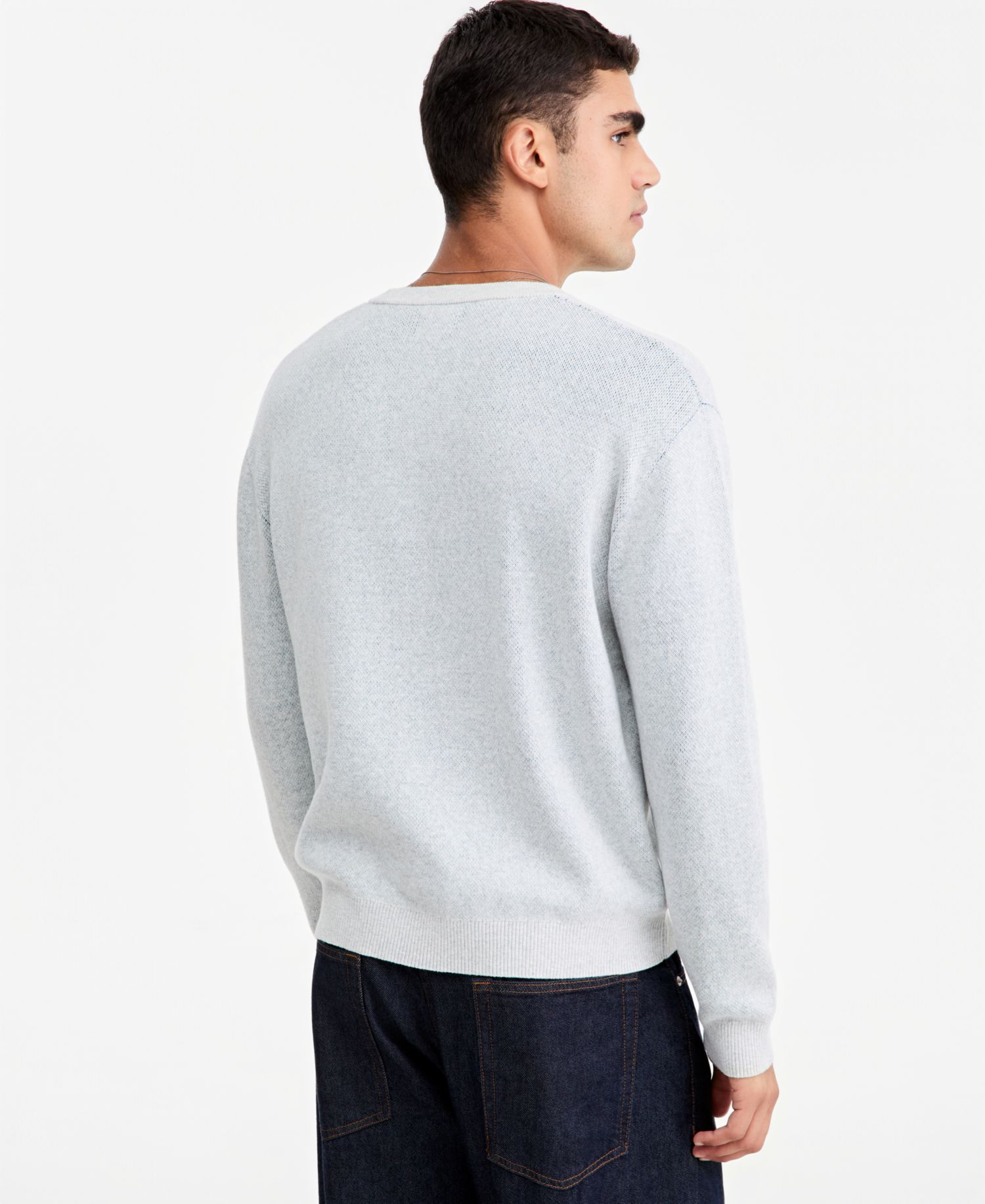 Men's Graphic Crewneck Long-Sleeve Sweater