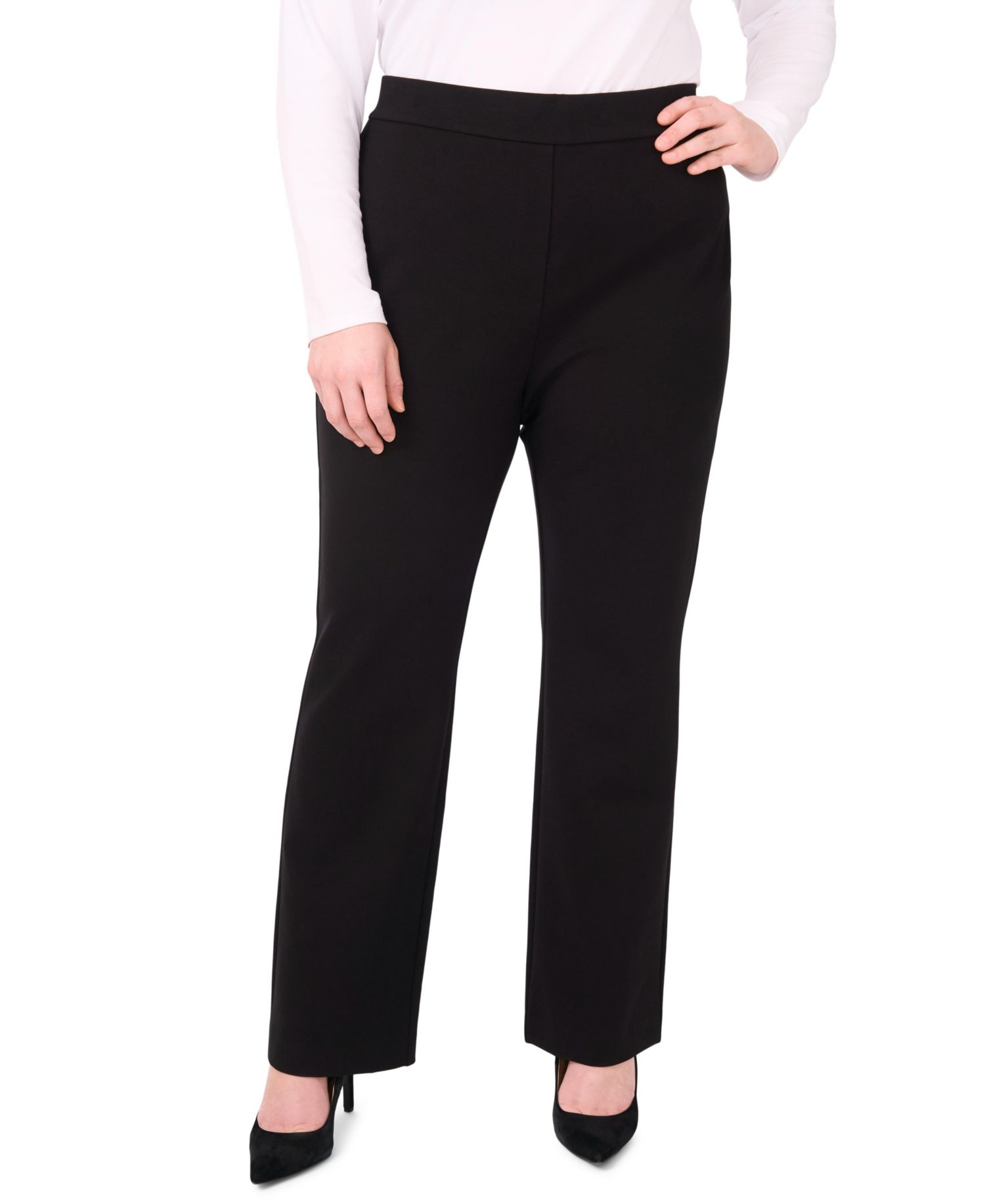 Plus Size Pull-On Bootcut Pants