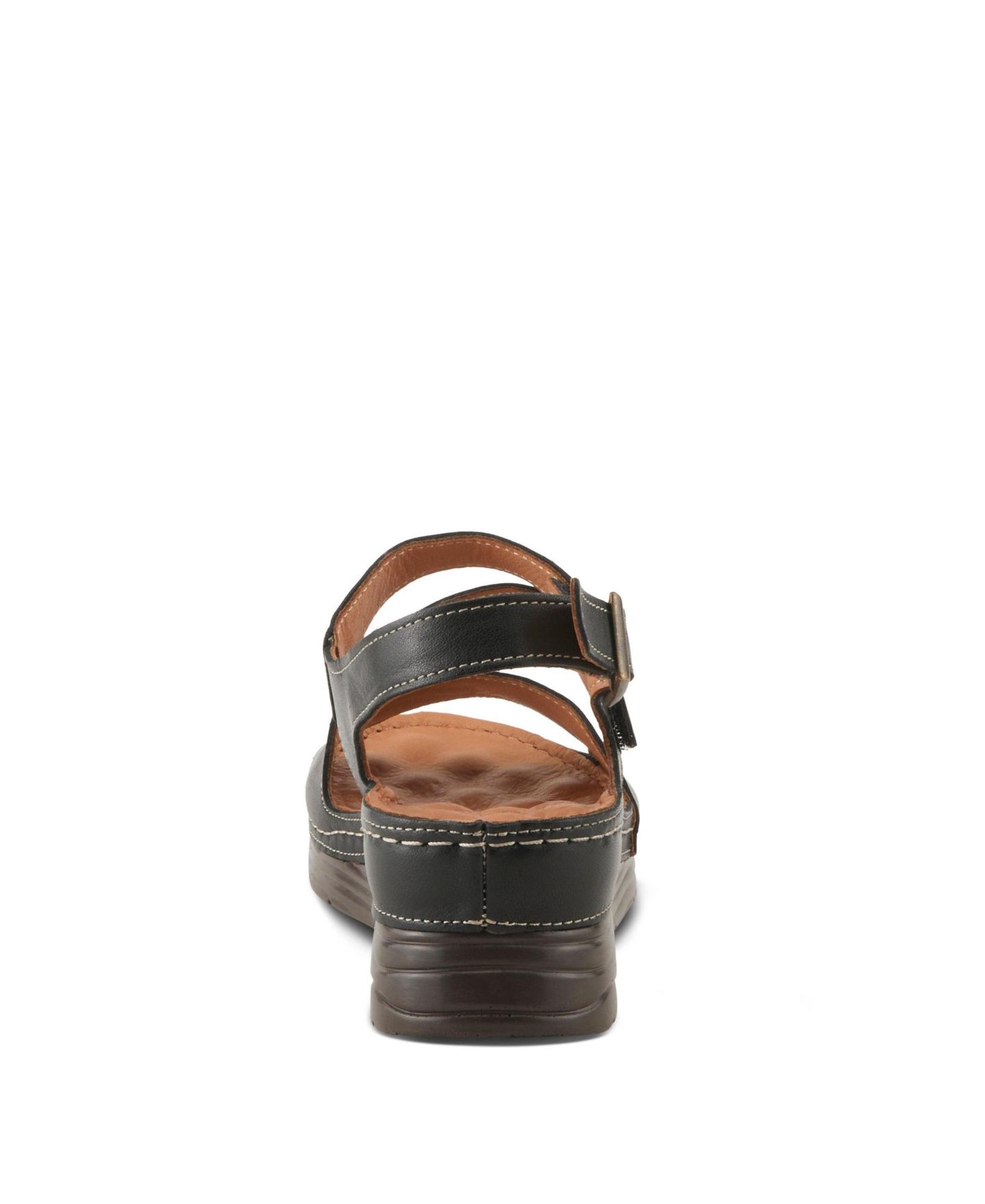 Женские сандалии Spring Step Griggs Wedge with Adjustable Rubber Strap, цвет: Чёрный — фото 4