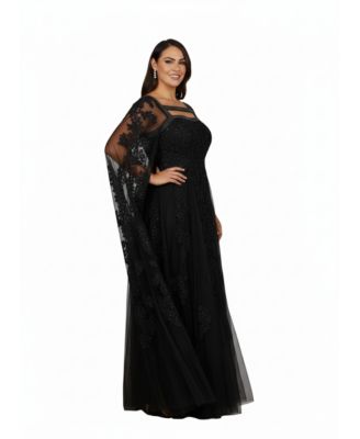 macy's black lace dress Women's Formal & Tie Dresses Sequin Lace Midi Cocktail EXTENDED SIZES Is inspired by fabulous Fabric:Lace / Satin