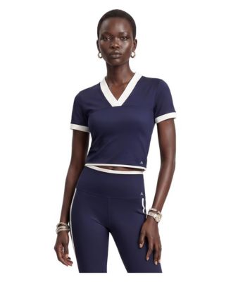 Women's Risset Cropped V-Neck Short-Sleeve T-Shirt