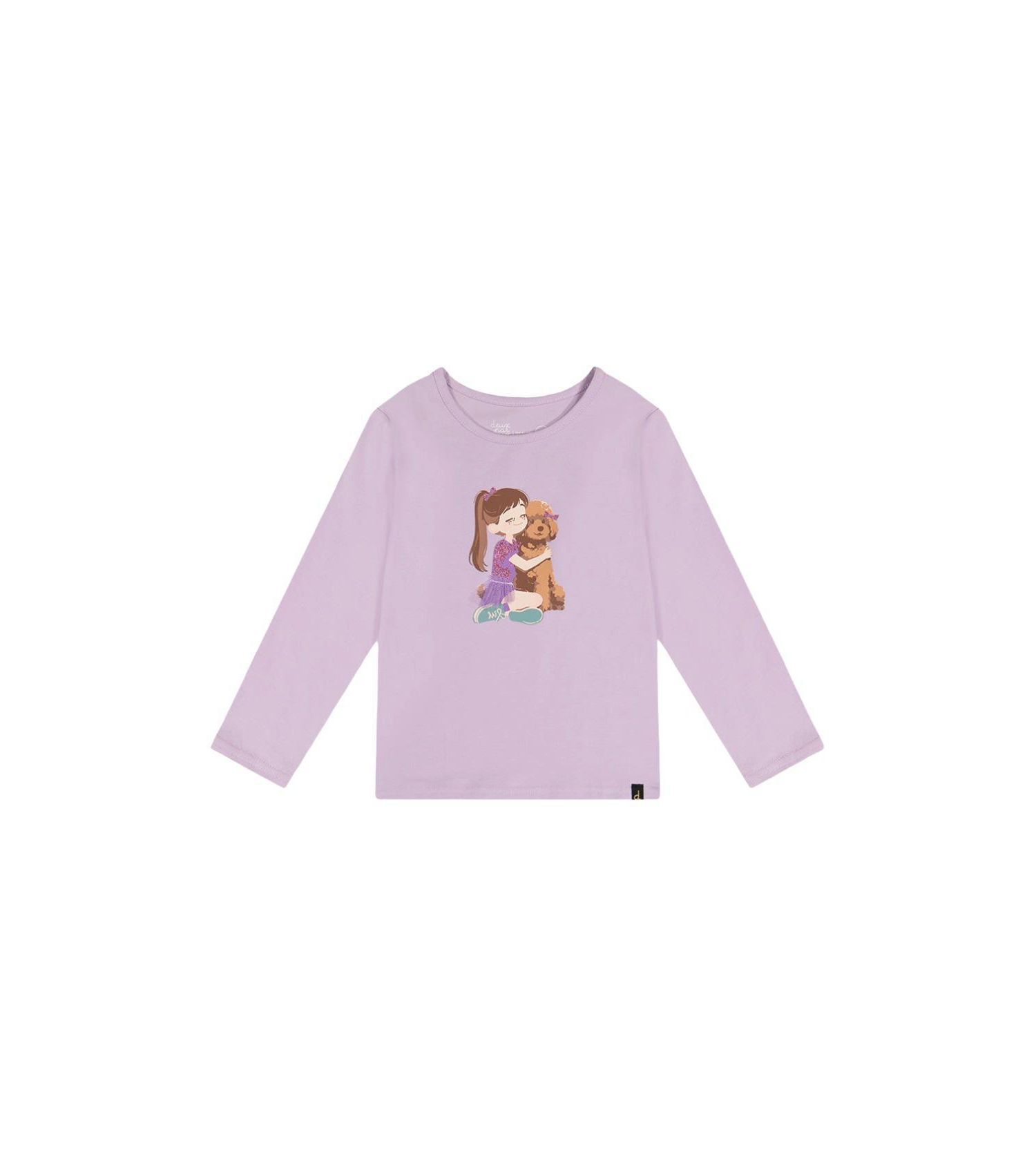 Toddler Girls Long Sleeve Organic Cotton T-Shirt