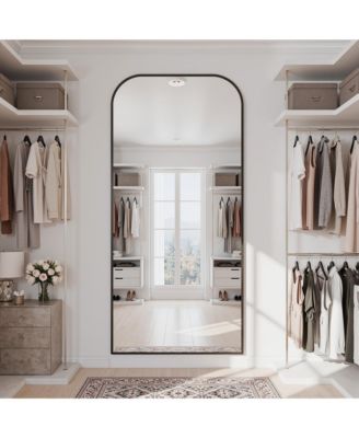 Full Length Mirror, 76"x34" Oversized Floor Mirror for Bedroom, Hanging Mounted for Living Room Cloakroom