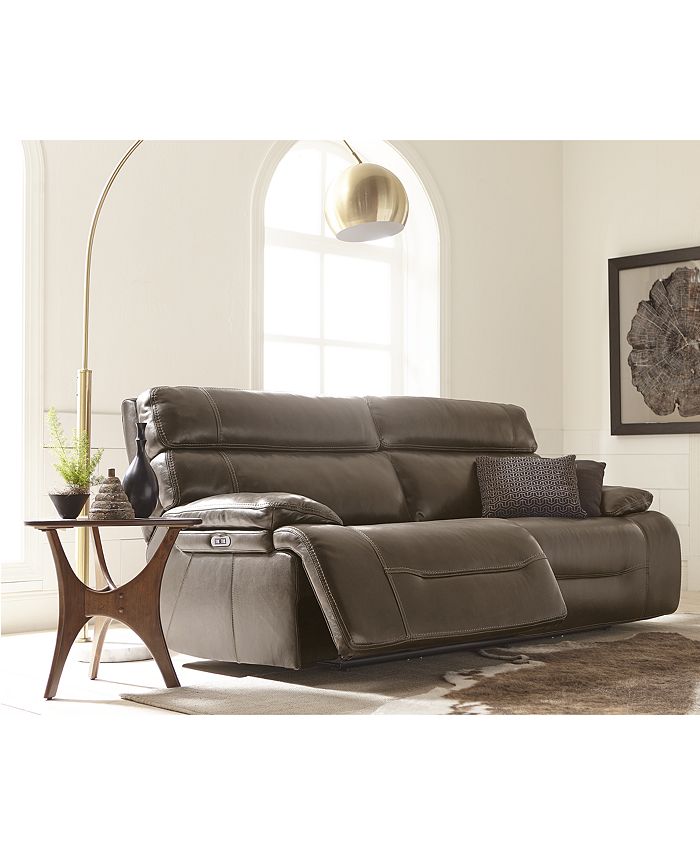 Phelps leather power reclining sofa deals