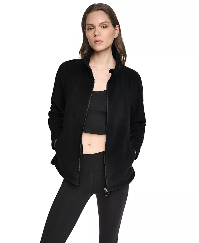 Women's Fleece Curved-Hem Zip-Up Jacket - thumbnail 10