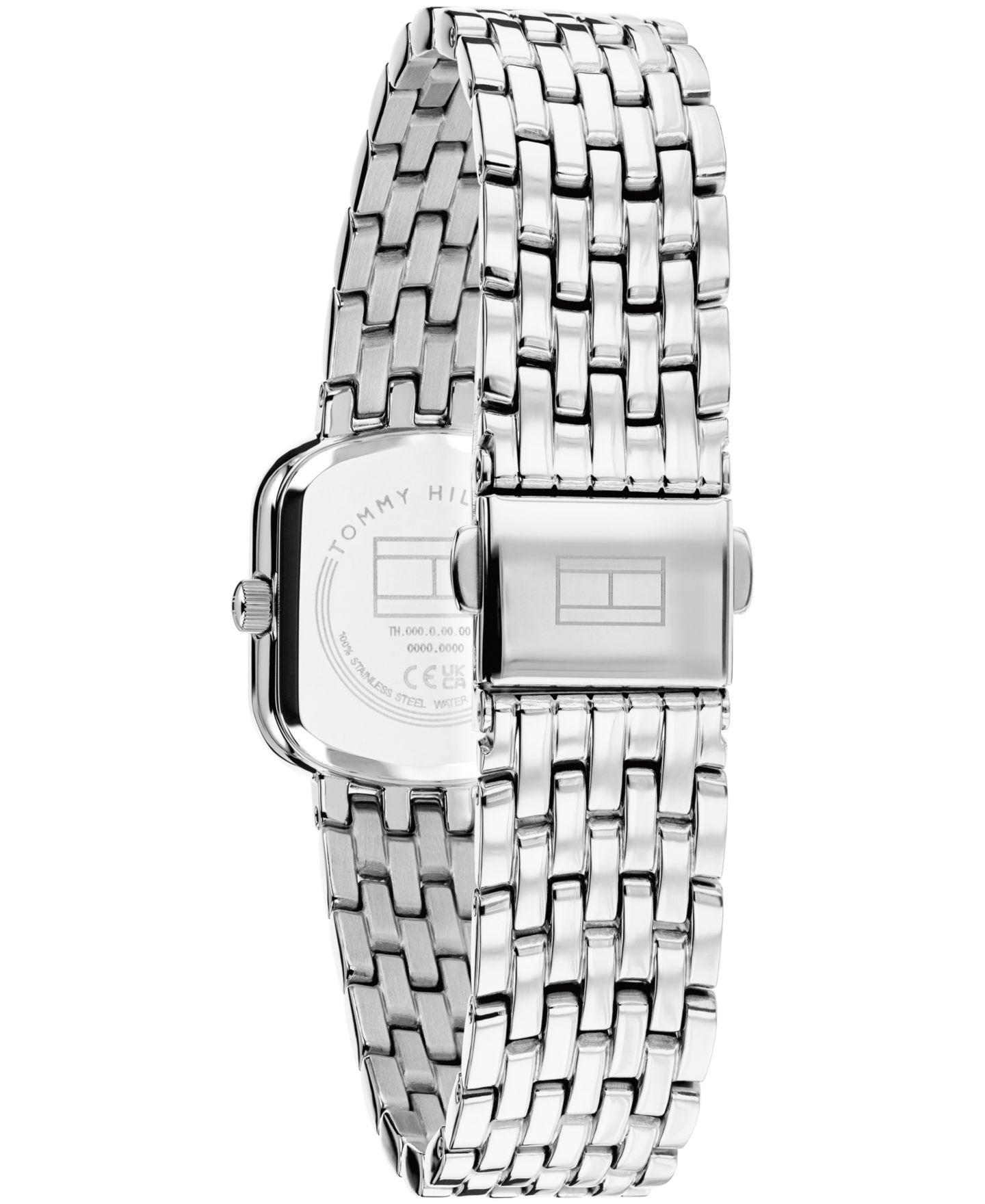 Женские часы Tommy Hilfiger Quartz Silver-Tone Stainless Steel Bracelet Watch 22mm — фото 2