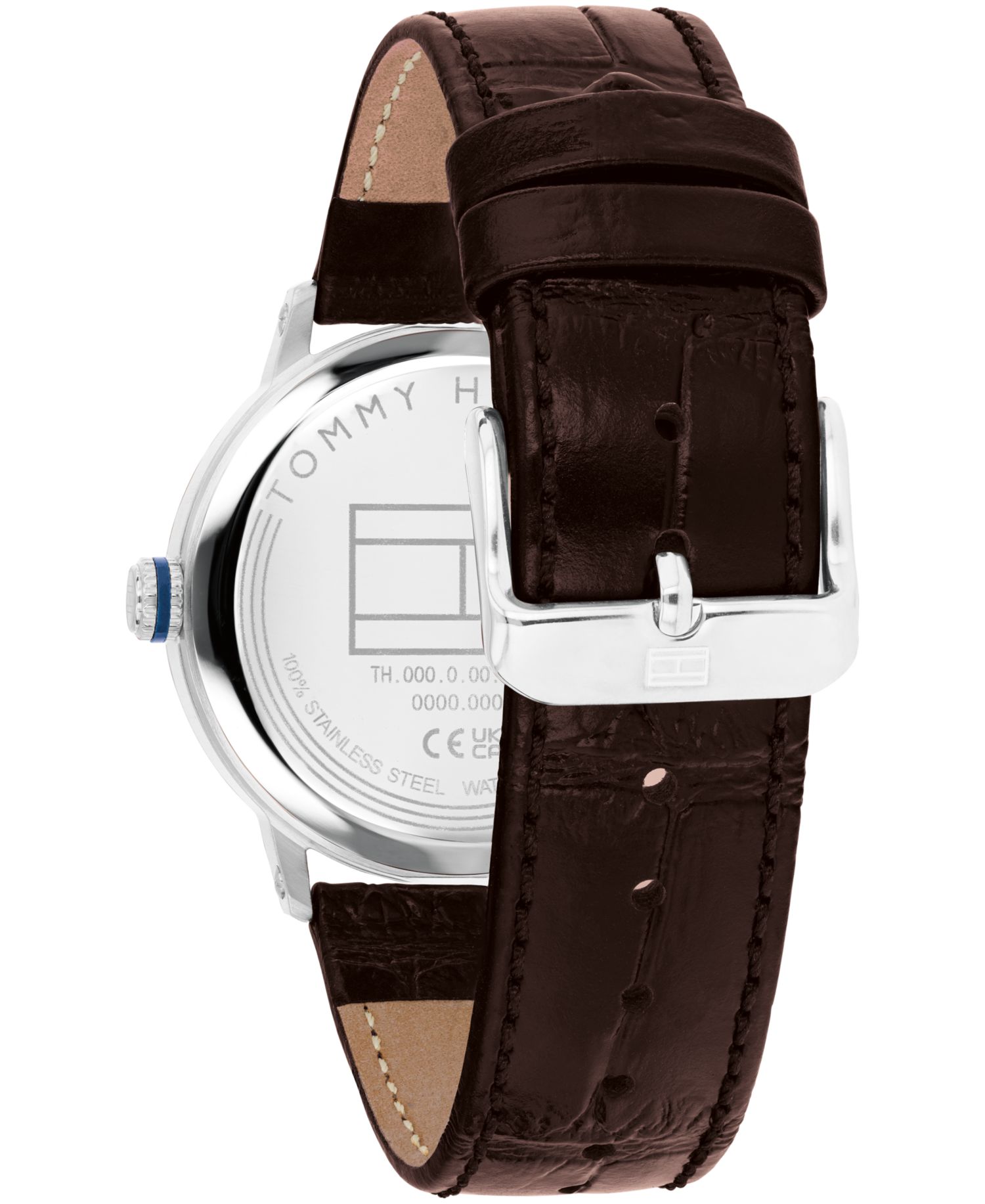 Men's Quartz Brown Leather Strap Watch 38mm
