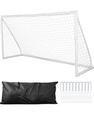 Portable Soccer Goal, 12 x 6 ft Backyard Soccer Net with Carry Bag for Kids and Adults