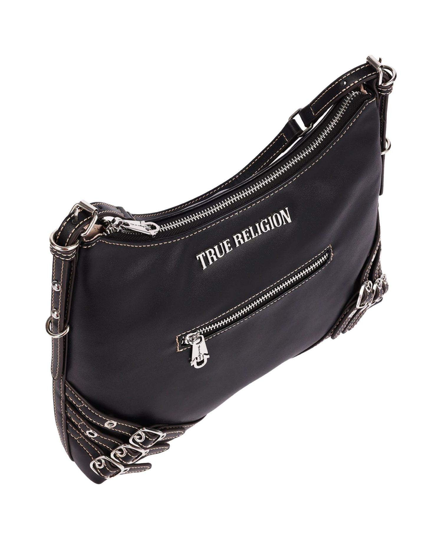 Women's Triple Straps Large PU Hobo Bag