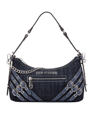 Women's Triple Straps Denim Shoulder Bag
