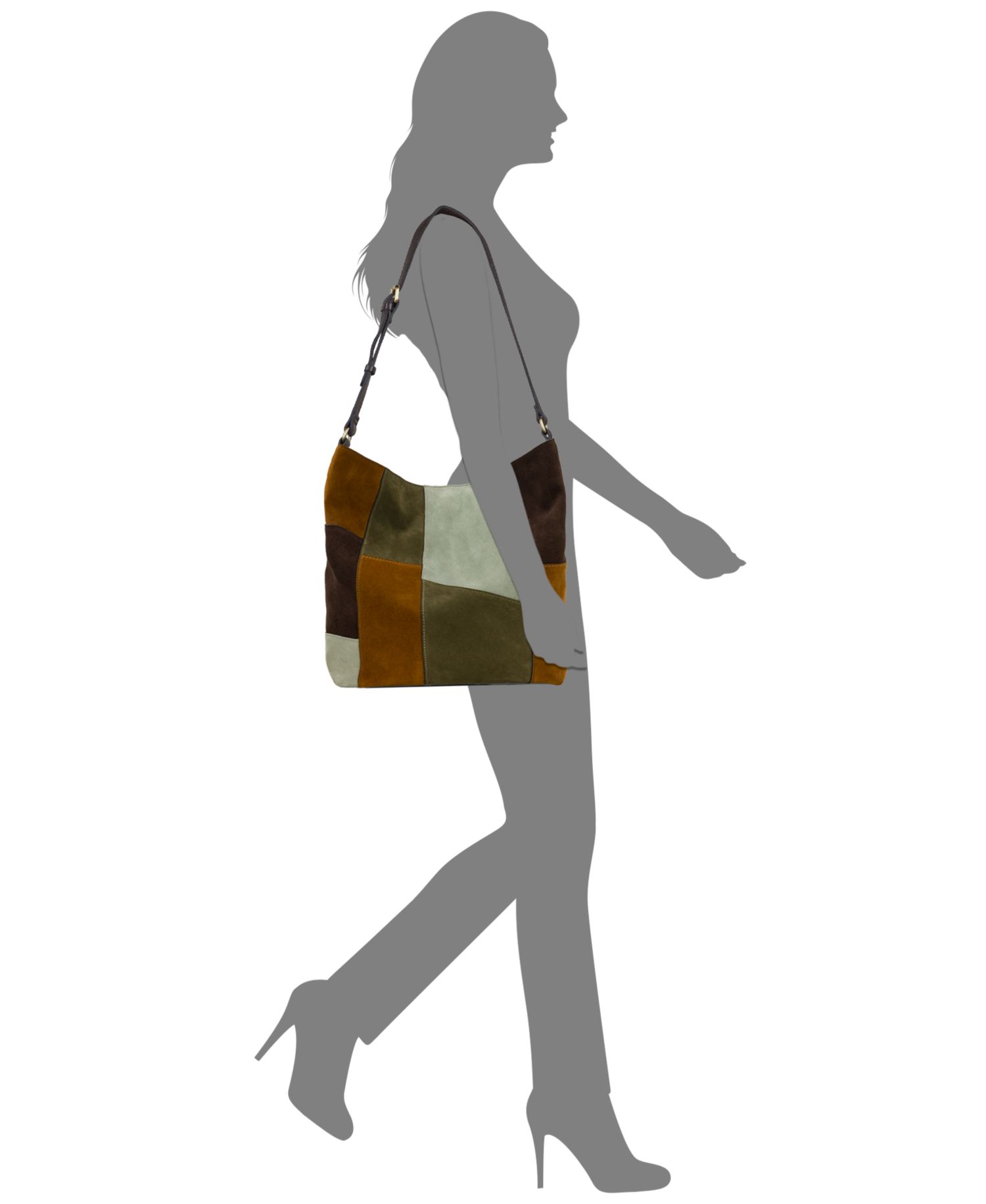 Heidal Magnetic Snap Large Shoulder Handbag