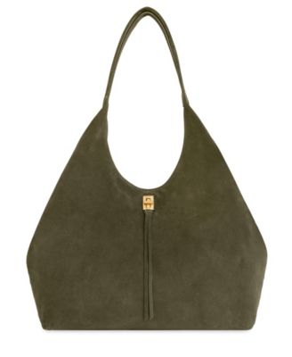 Darren Signature Extra-Large Suede Carryall Shoulder Bag