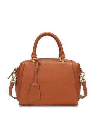 Quinn Women's Pebbled Leather Boston Bag Structured Doctor Bag Top Handle Satchel Crossbody Bowling Handbag