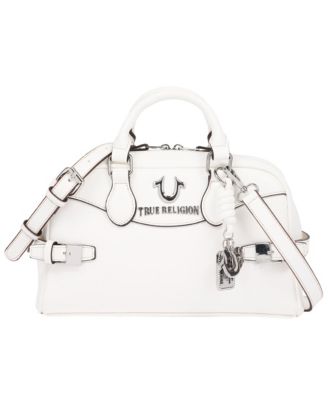 Brooks Smooth PU Belted Satchel - Women s Top Handle Satchel with Detachable Crossbody Strap